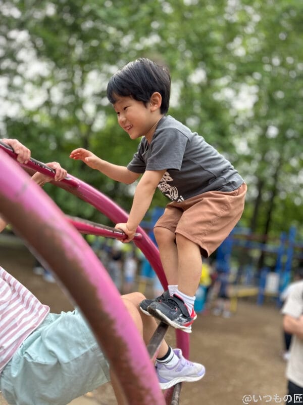 ジャングルジムの子供